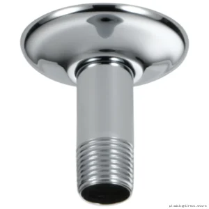 Delta Chrome 3-Piece Ceiling Mount Shower Arm Set with Flange U4996