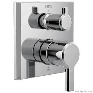 Delta Chrome Three Way Diverting Valve Trim - Monitor Series