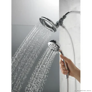 Delta Chrome 4-Function Two-in-One Hand Shower & Shower Head Combo - Easy Switch 75486C-140