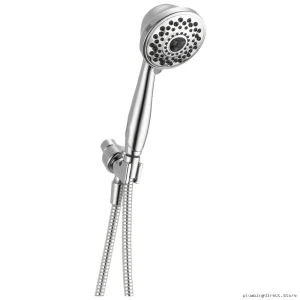 Delta Chrome 7-Spray Handheld Showerhead with Wall Mount
