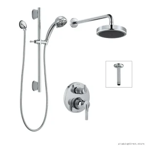 Delta Chrome 14-Series Shower Kit with Diverter Valve DF-KIT18