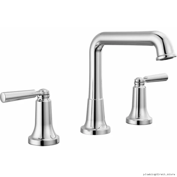 Saylor Widespread Bathroom Faucet Set - Delta Chrome Finish 3536-MPU-DST High-Flow Durable Faucets Easy Install