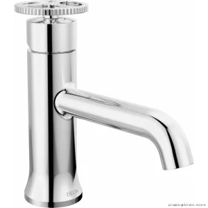 Delta Chrome Trinsic Bathroom Sink Faucet with Pop-Up Drain Assembly