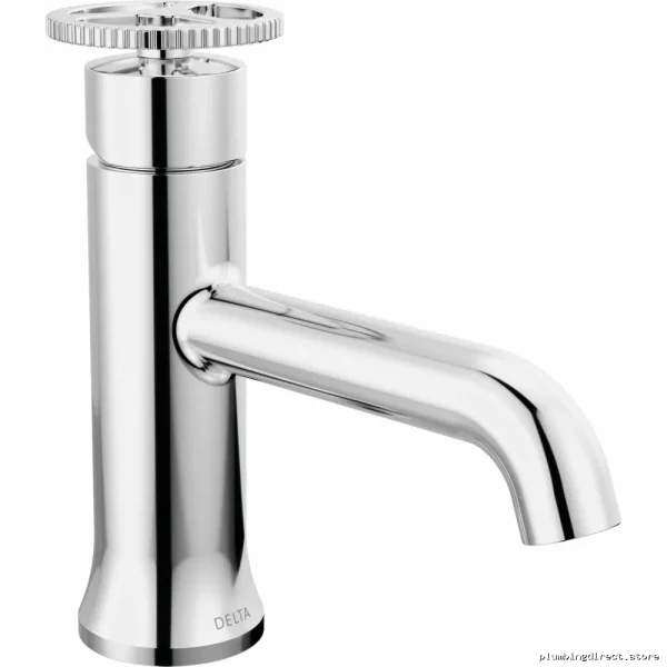 Delta Chrome Trinsic Bathroom Sink Faucet with Pop-Up Drain Assembly