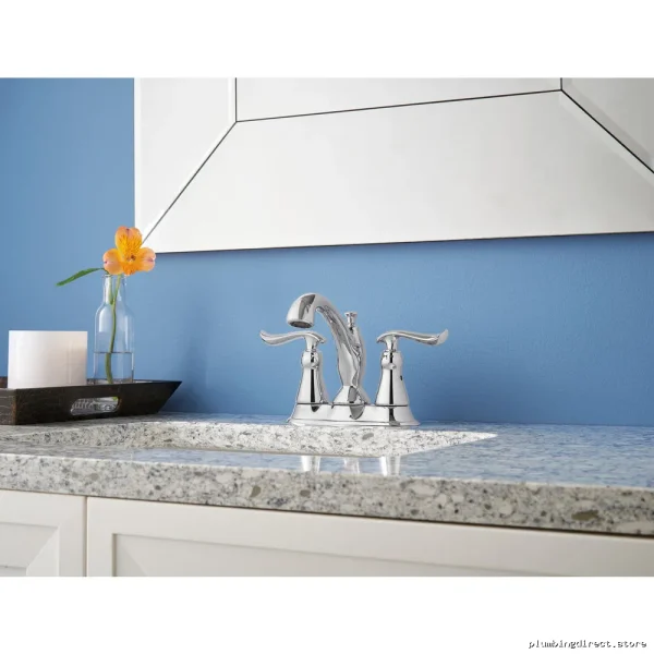 Delta Chrome Centerset Bathroom Faucet - Linden Collection Easy Install - Image 5