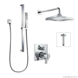 Delta 17T Chrome Diverter Shower Combo with Integrated Valve Kit