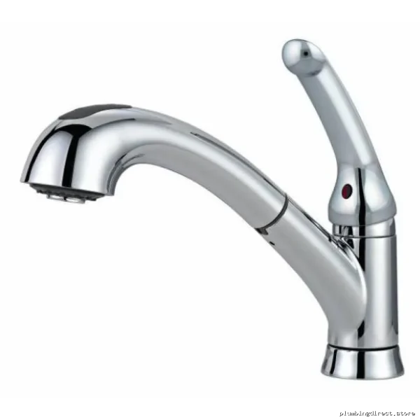 Delta Chrome Pull-Down Kitchen Faucet with Sprayer 469LF - Image 2