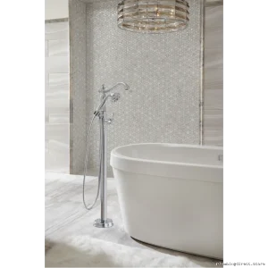 Chrome Freestanding Tub Filler Trim - Floor Mount Handleless Delta T4797-FL-LHP