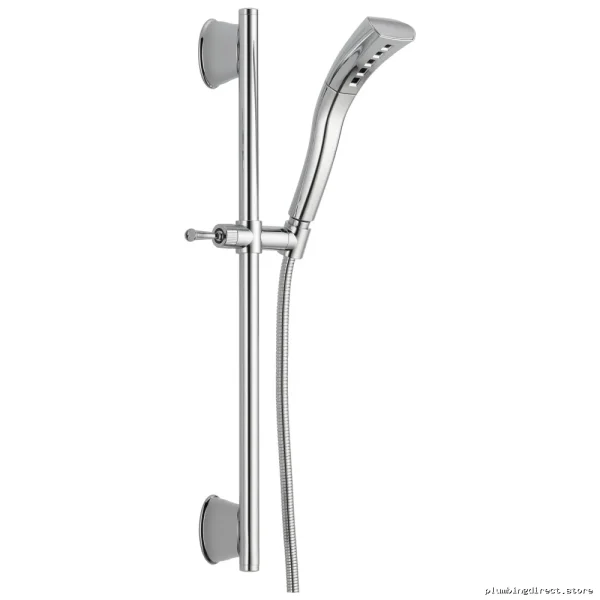 Delta Chrome H2Okinetic Handheld Shower with Adjustable Slide Bar - Image 2