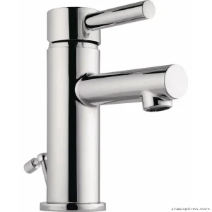 Delta Chrome Kitchen/Bath Single Hole Faucet w/ Water-Saving Straight Spout
