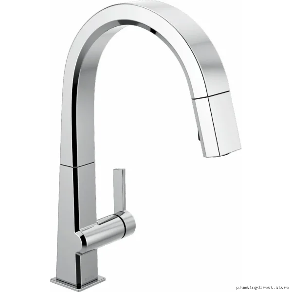 Delta Chrome Pull-Down Spray Kitchen Faucet Model 9193-DST