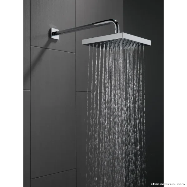 Delta Chrome Rain Shower Head - Single Setting Luxury Spray - Image 2