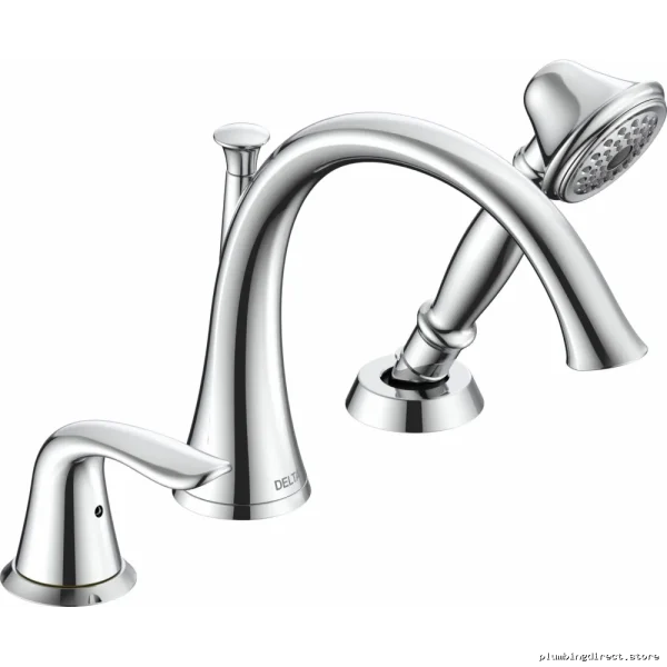 Delta Chrome Roman Tub Faucet with Hand Shower - Lahara T3738 Trim
