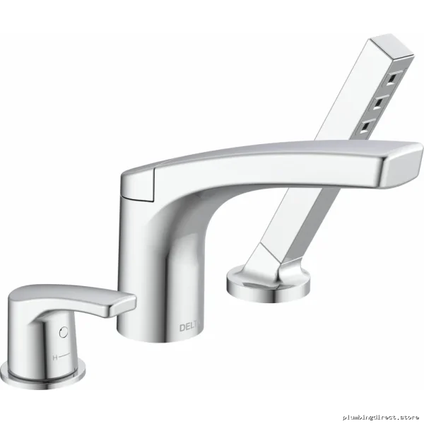 Delta Chrome Roman Tub Faucet with Hand Shower Trim T3734