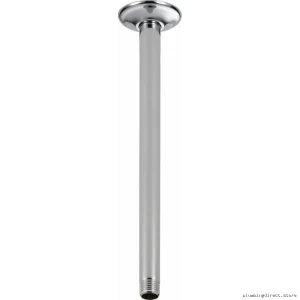 Delta Chrome Ceiling-Mounted Shower Arm + Flange