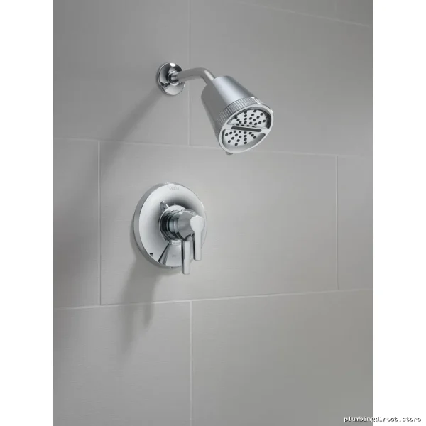 Delta Adjustable 3-Spray Chrome Shower Head with Lumicoat Finish - Image 2