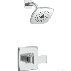 Delta Chrome Shower Trim Kit - Modern Design for Kitano 14-Inch System T