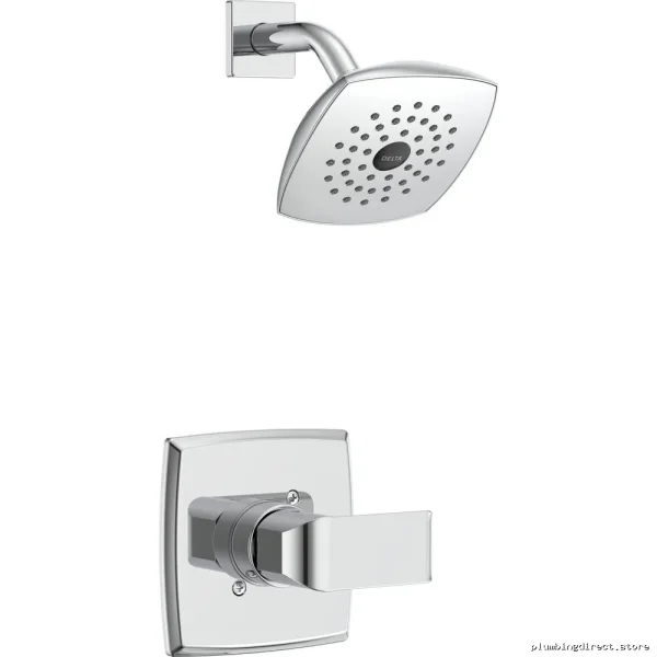 Delta Chrome Shower Trim Kit - Modern Design for Kitano 14-Inch System T