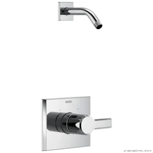 Delta Chrome Shower Trim Kit (No Showerhead) - Pivotal Monitor 14 Series T14299-LHD