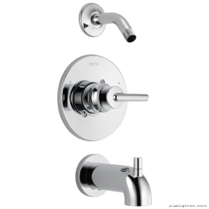 Delta Chrome Tub & Shower Trim Kit T14459-LHD - No Shower Head Included