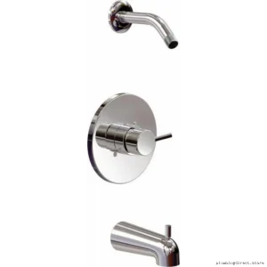 Delta Chrome Tub Shower Trim Kit - Modern Cylindrical Design No Showerhead