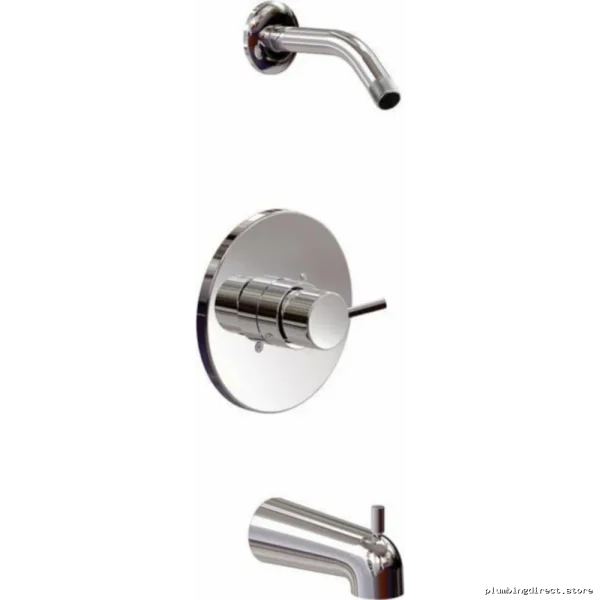 Delta Chrome Tub Shower Trim Kit - Modern Cylindrical Design No Showerhead