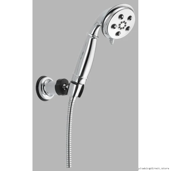 Delta Chrome Wall Mount Hand Shower with 3 H2Okinetic Spray Settings