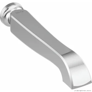 Delta Chrome Wall-Mount Tub Filler Trim - 2 Handle Design T5756-LHP-WL