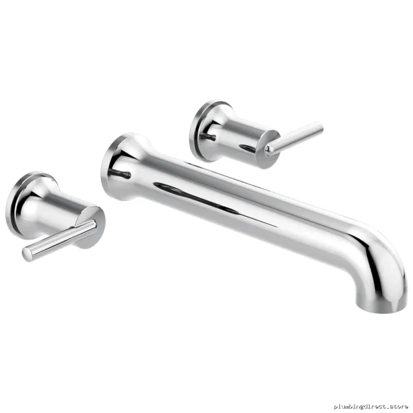 Delta Chrome Wall Mount Tub Filler Trim - T5759-WL Trinsic Collection - Image 2