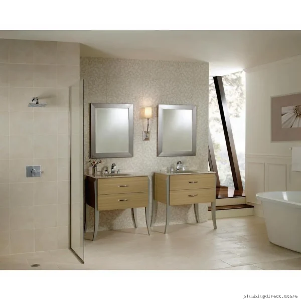 Delta Chrome Vero Widespread Bathroom Faucet 1.0 GPM Water-Saving Design