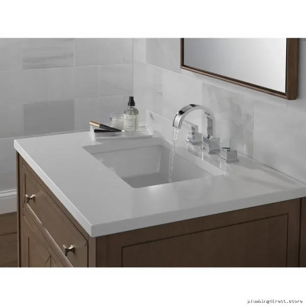 Delta Chrome Vero Widespread Bathroom Faucet 1.0 GPM Water-Saving Design - Image 3