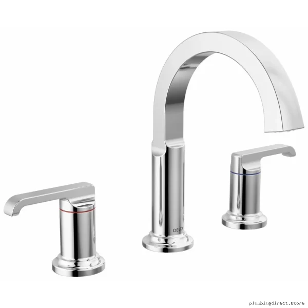 Delta Lumicoat Chrome Widespread Bathroom Faucet 35588-PR-DST
