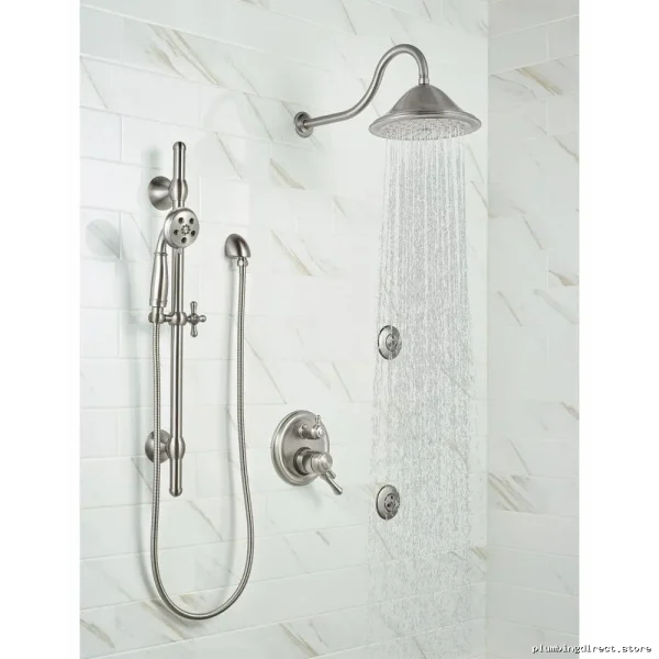 Delta Classic Handheld Shower with Adjustable Slide Bar - Stainless Steel 51308-SS