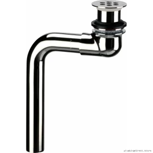Delta Commercial Chrome Bathroom Sink Drain - Open Grid, No Overflow, 33T290-1