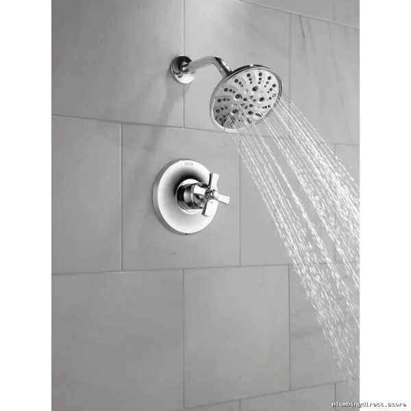 Dorval Single Cross Faucet Handle Compatible with 14S Series Faucets - Chrome H567 Delta - Image 5