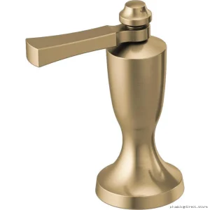 delta dorval lever handle wall mount roman tub filler champagne bronze h series