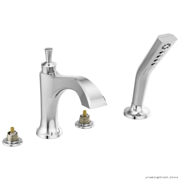 Delta Dorval Single-Handle Roman Tub Faucet with Hand Shower - Chrome T4756-LHP