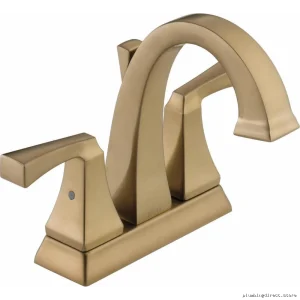 Delta Dryden Champagne Bronze Centerset Bathroom Faucet 2551-CZMPU-DST
