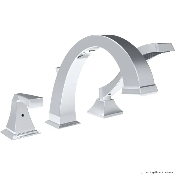 Delta Dryden Chrome Roman Tub Faucet with Hand Shower T3751