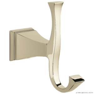 Polished Nickel Bathroom Hook Delta Dryden Collection