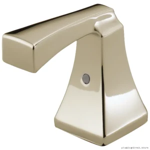 Delta Dryden Polished Nickel Lever Handle Pair - H251PN for Modern Doors
