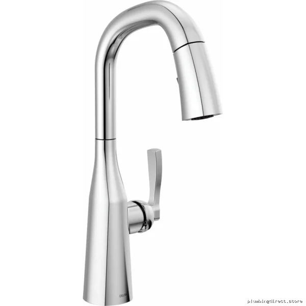 Delta Dual Function Bar Prep Faucet - Pull Down Spray & Lumicoat Chrome - Image 4