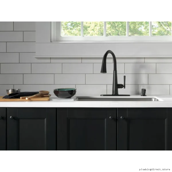Delta Emmelene Contemporary Stainless Steel皂液器 Mattt Blaack R P...