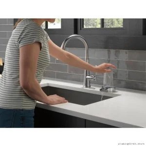 Delta Emmeline Pull-Down Spray Kitchen Faucet | Lumicoat Arctic Stainless 9182-AR-PR-DST