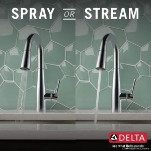 Essa Chrome Bar Faucet with Pulldown Spray - 9913-DST Delta