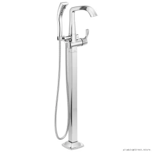 Stryke Floor-Mounted Freestanding Tub Filler w/ Handheld Shower - Chrome T4776-FL Delta