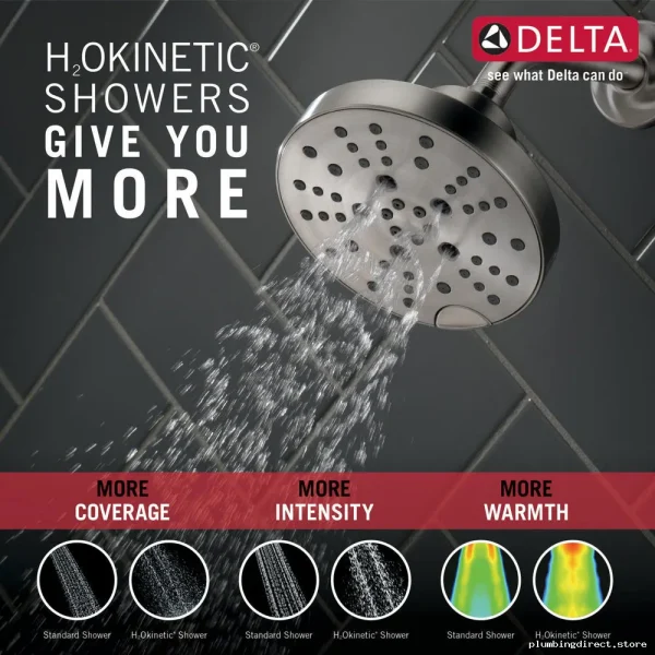 Delta Galeon Monitor 17 H2Okinetic Shower Trim T17272-SS-PR – Luxurious Lumicoat Stainless Steel with Powerful Water Flow - Image 4