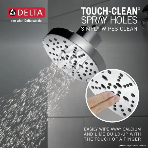 Delta Galeon Model MTR-HydroTech Water-Saving Shower Head w/Luminous Chrome - Image 2