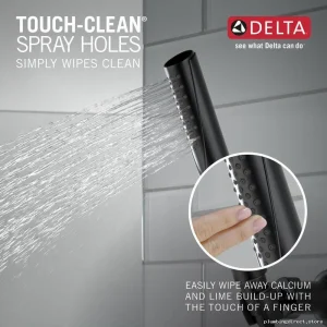 Grail 1-Setting Wall Mount Hand Shower Matte Black Finish 55085-BL Delta