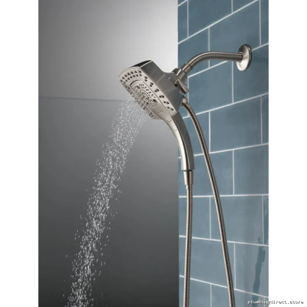 Delta H2Okinetic 2-in-1 Shower Head with Handheld Spray Stainless Steel